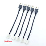 câble usb led 8mm 10mm 30pièces connecteur adhésif noir plat moderne