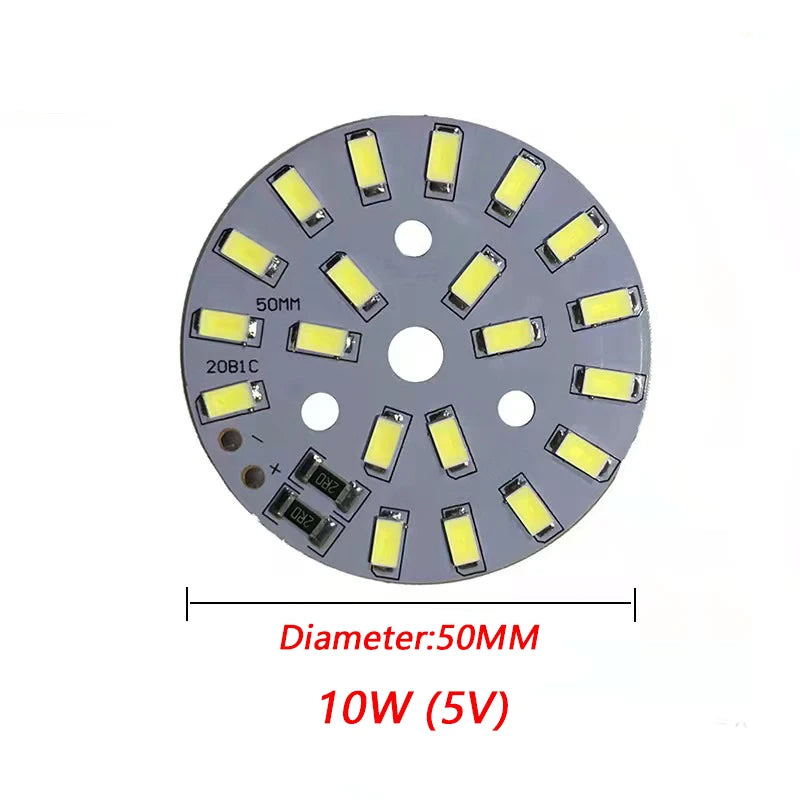 plaque led 5v blanc matrice diodes modernes 1w 2w 3w 5w 10w 12w