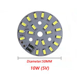 plaque led 5v blanc matrice diodes modernes 1w 2w 3w 5w 10w 12w