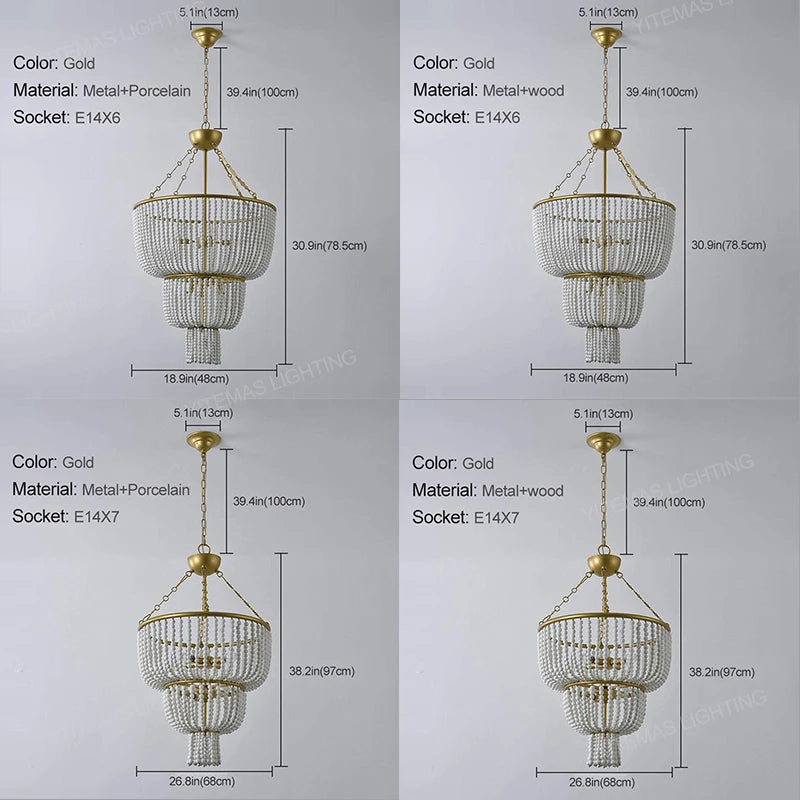 lampe suspendue or blanches classique chaînes ampoules e14