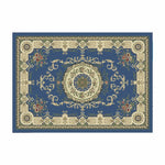 tapis sol persan motif floral classique franges décoration intérieur maison