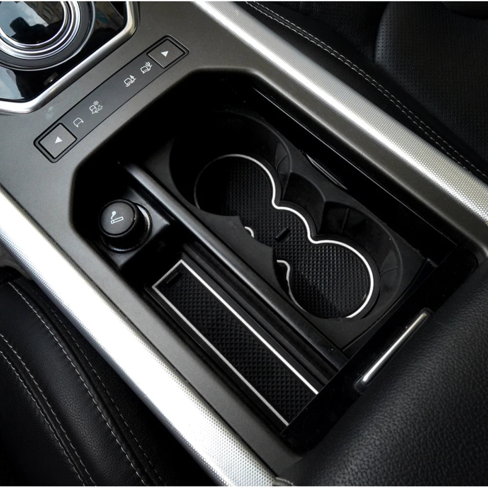 tapis porte voiture noir blanc texture carbone adhésif moderne range rover evoque tapis console