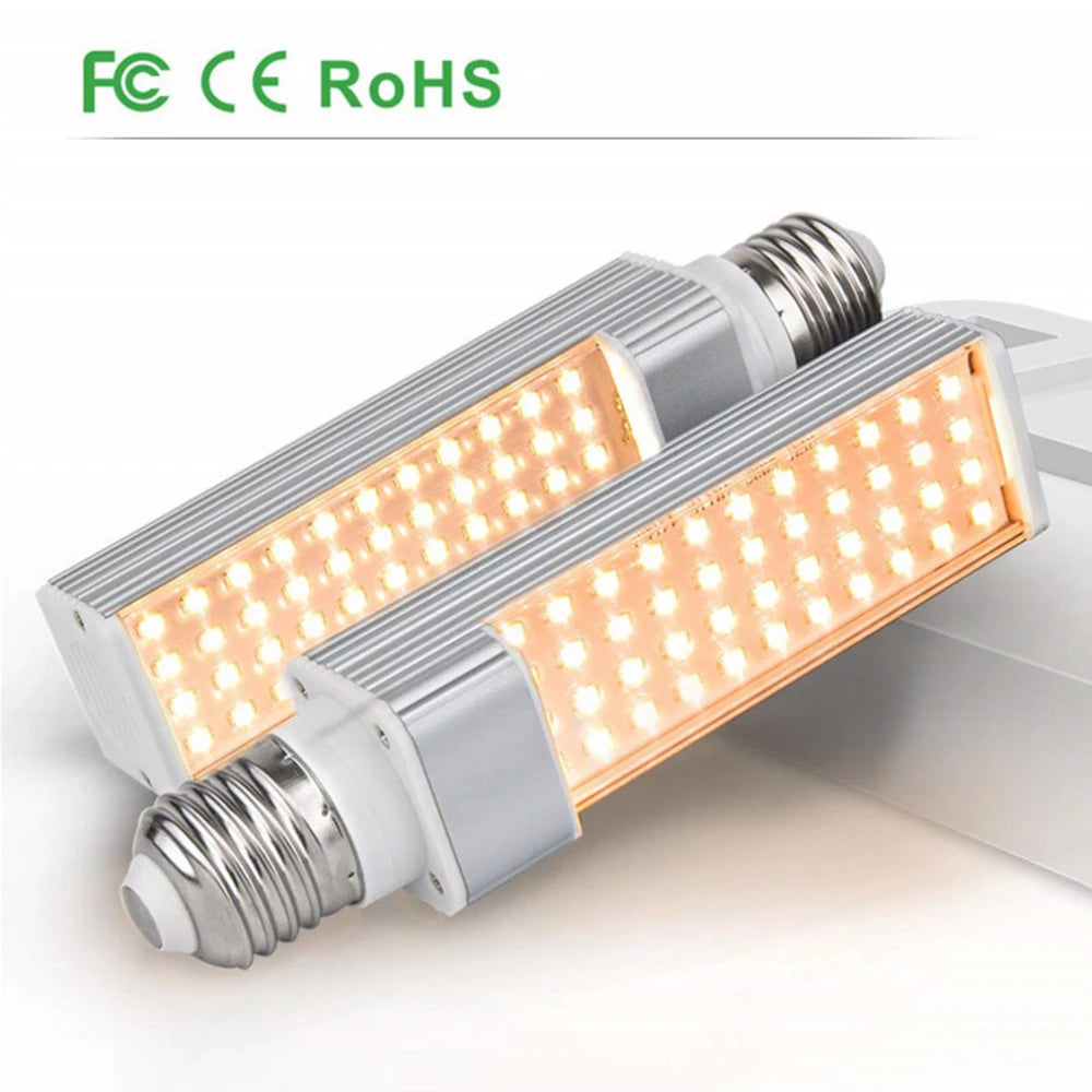 lampe led plante 45w 50w 60w double tete spectre complet moderne flexible e27 clip