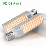 lampe led plante 45w 50w 60w double tete spectre complet moderne flexible e27 clip