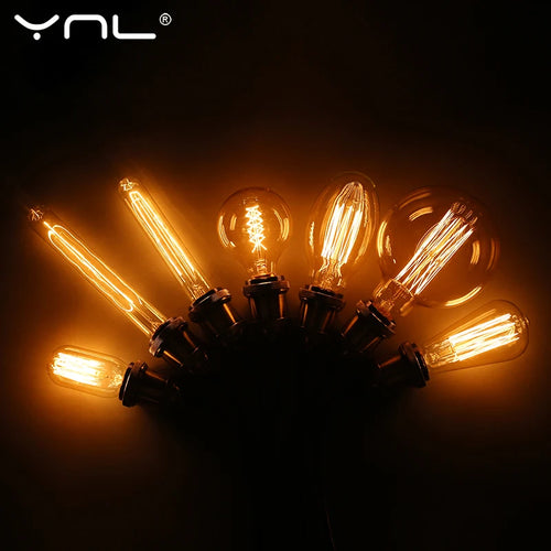 ampoule led filament spirale vintage rétro dorée transparente e27 salon décoration intérieur
