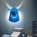 applique murale moderne forme cerf doré luminaire décoration chambre couloir salle manger led blanc