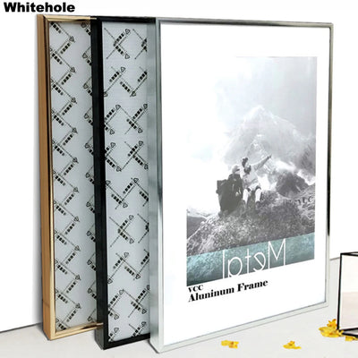 Cadre photo métal aluminium 30x40 noir moderne pour mur