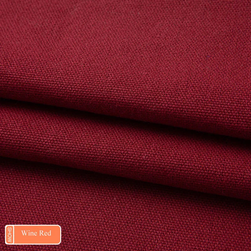 tissu toile coton résistant couture bricolage ameublement textile solide couleur unie 145cm