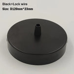 disque suspension moderne blanc noir pendaison lampe mur chinois porte