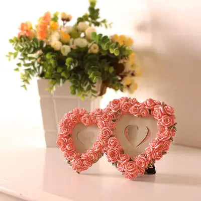 cadre photo résine rose clair relief romantique support mural erotique decoration chambre erotique erotique