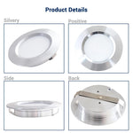 lampe encastrable led 12v 3w 5w 7w blanc argent ip65 moderne chambre bain