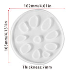 moulages silicones transparents coques fleurs motifs decoratifs table maison epoxy