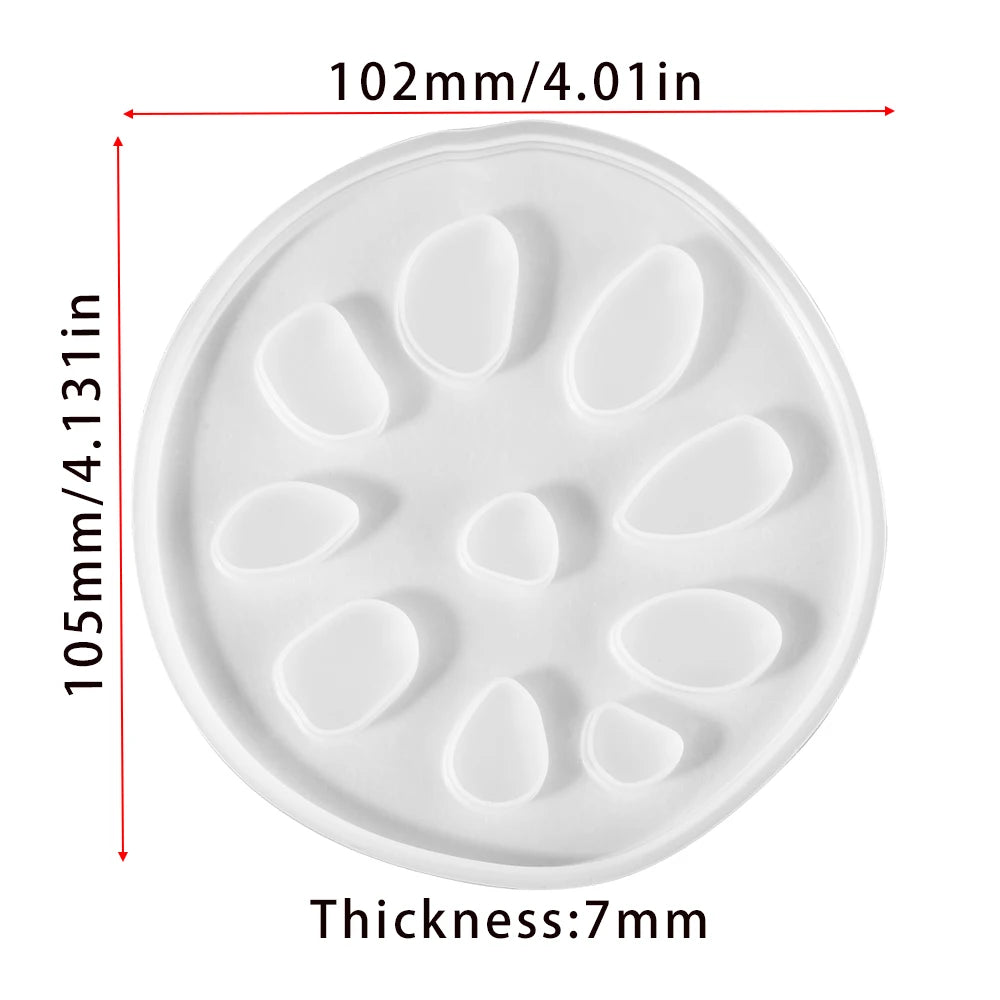 moulages silicones transparents coques fleurs motifs decoratifs table maison epoxy