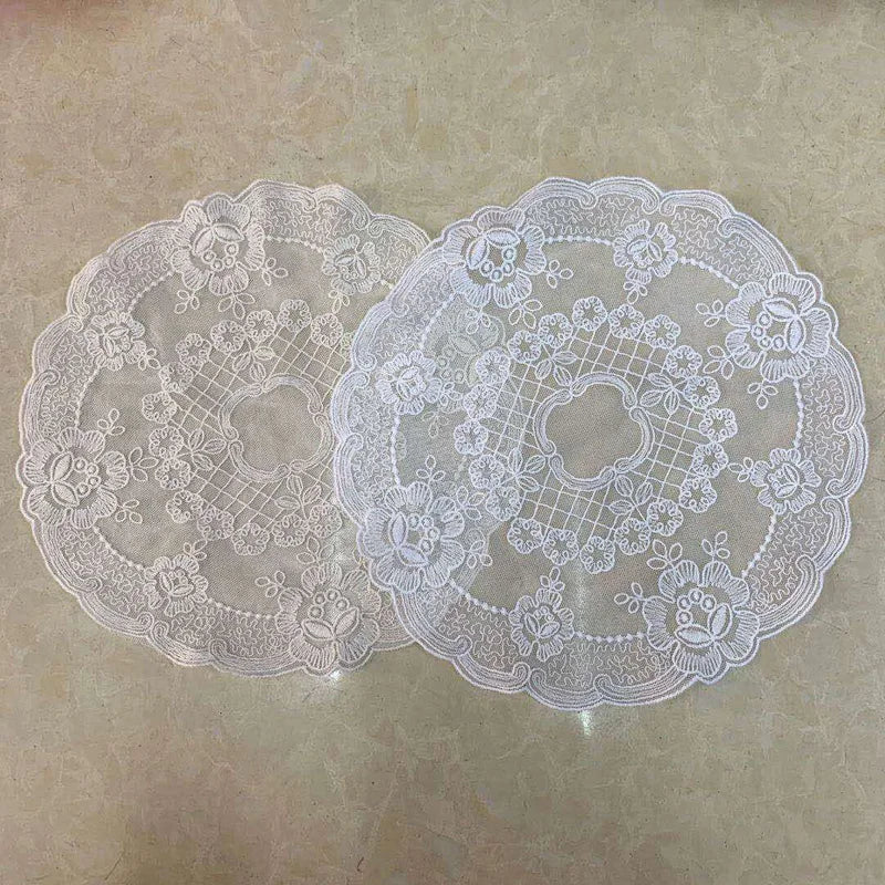 Napperon brodé dentelle française décoration table
