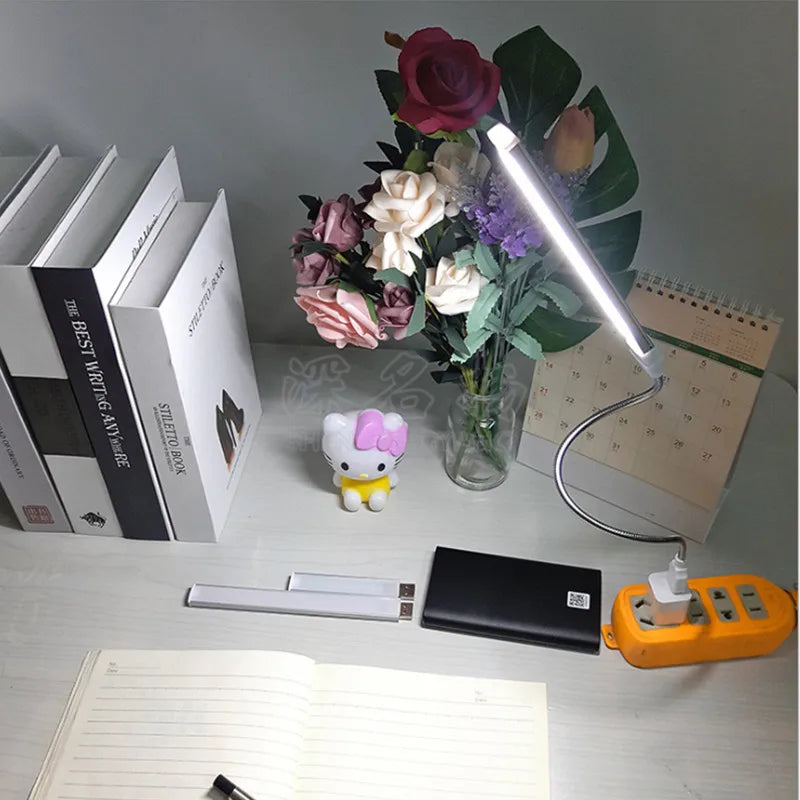 lampe led rechargeable 10 leds blanc moderne flexo usb portable camping