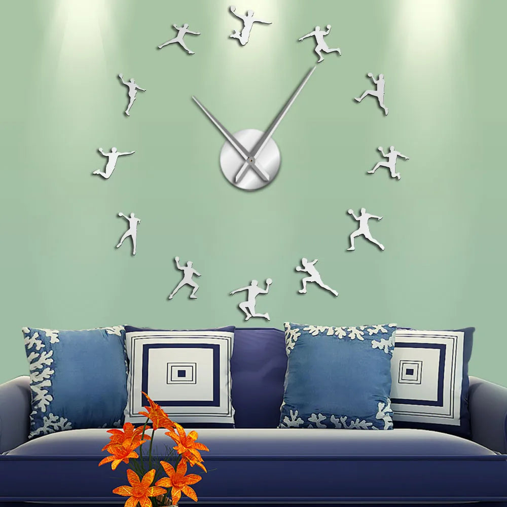 Horloge murale design ado handball 12 pouces