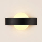applique murale moderne noir blanc rectangulaire ronde 90 260V LED 60 249 lumens chambre