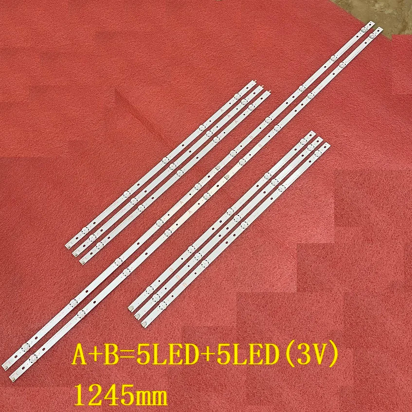 bandes led blanc modernes 10 pcs 1245mm connecteurs électriques
