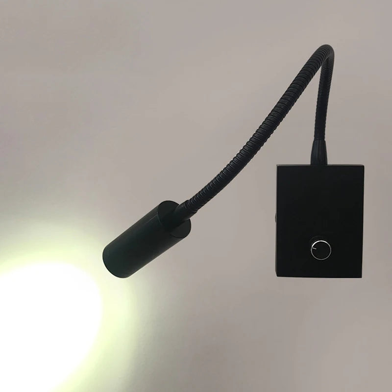 lampe murale flexible bras noir variateur led modernes chambre cuisine salle manger entree 220v