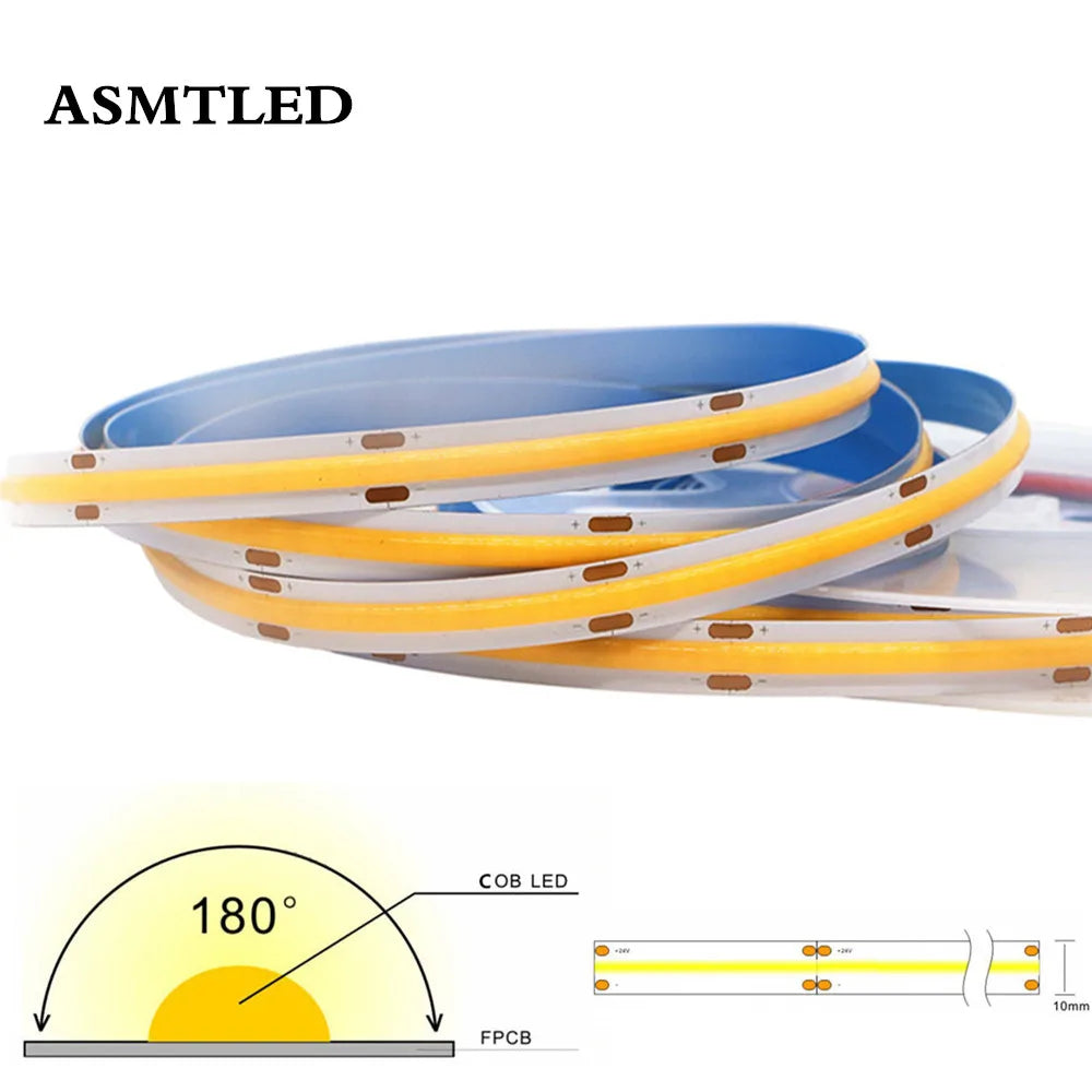 ruban led flexible blanc jaune 3000k 4000k 6000k adhésif moderne minimaliste 12v 24v 320leds