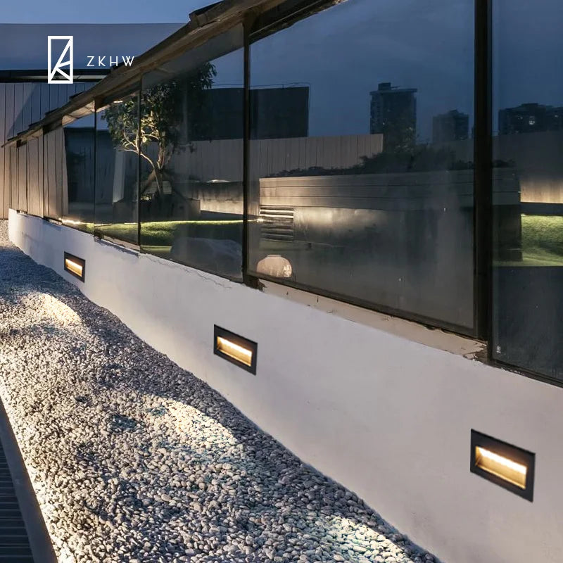 applique murale led contemporaine noire dorée texture mat