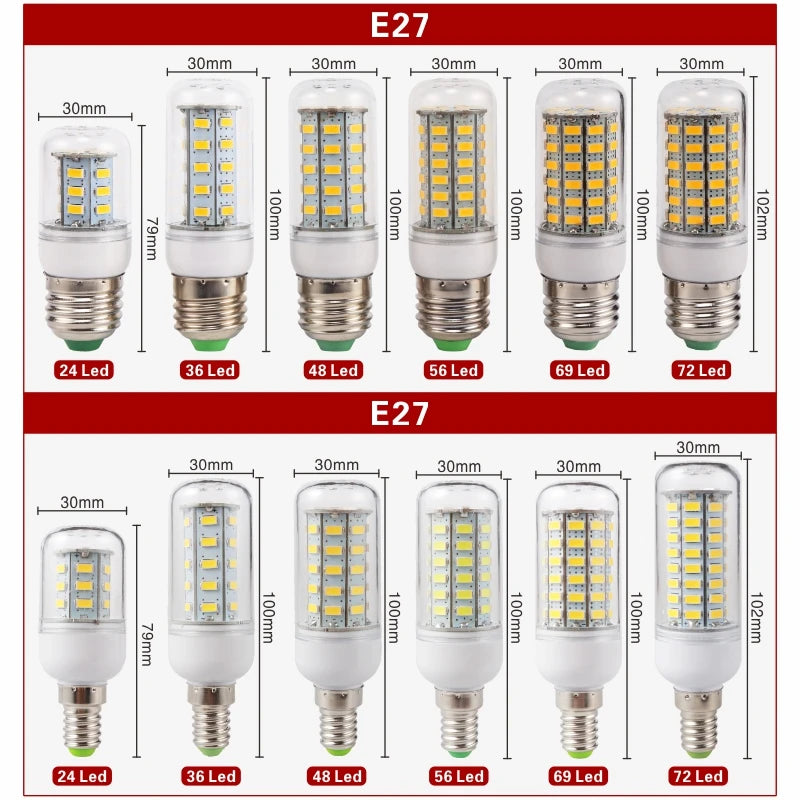 ampoule led maïs blanc chaud e27 décoration lustre maison moderne luminaire intérieur haute puissance