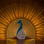 lampes decoratives animaux bois toucan baleine paon loup motifs lumineux moderne minimaliste
