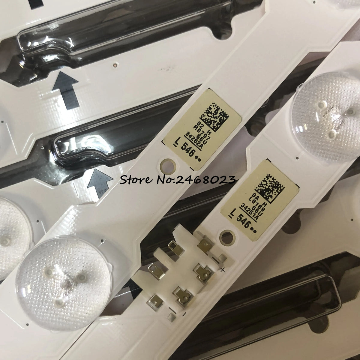bande lumineuse led blanc noir rondes translucides moderne qr code