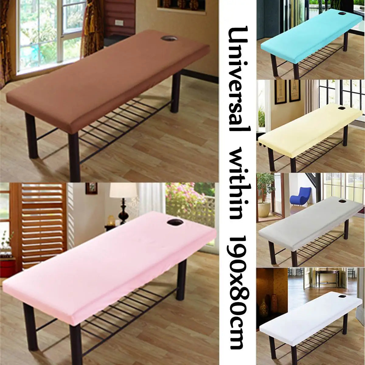 table massage pliable rose moderne fonctionnelle couverture unie opaques adultes salon beauté spa