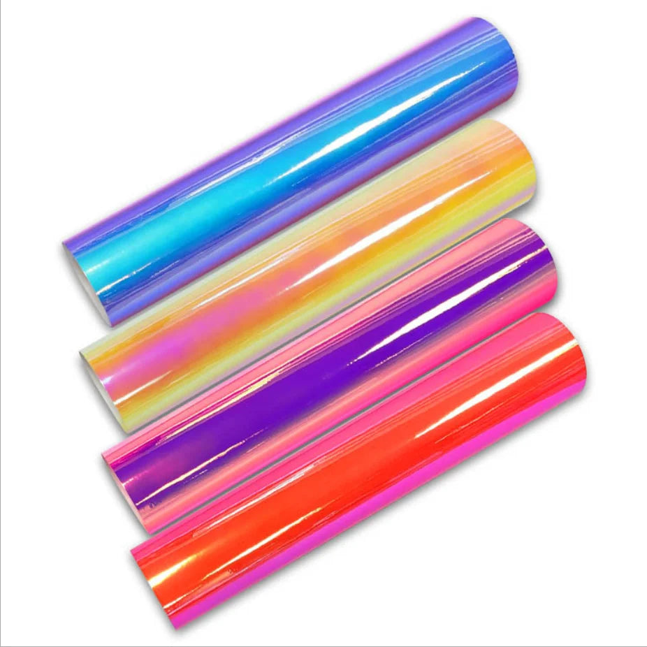 autocollant film holographique multicolore brillant adhésif décoratif grand mur meuble vitre