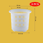pots fleurs modernes perforés jaune vert orange blanc noir 10cm 12cm 16cm 20cm
