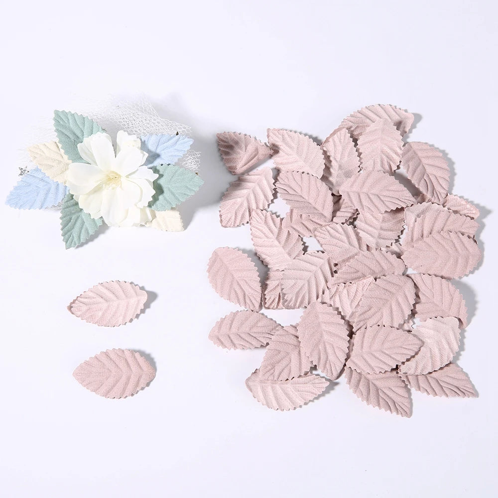 feuilles décoratives relief rose vert bleu beige noir automne mariage décoration intérieure vintage DIY