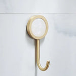 porte serviettes mural or marbre moderne double simple angle brosse wc