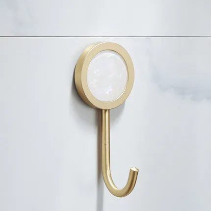 porte serviettes mural or marbre moderne double simple angle brosse wc