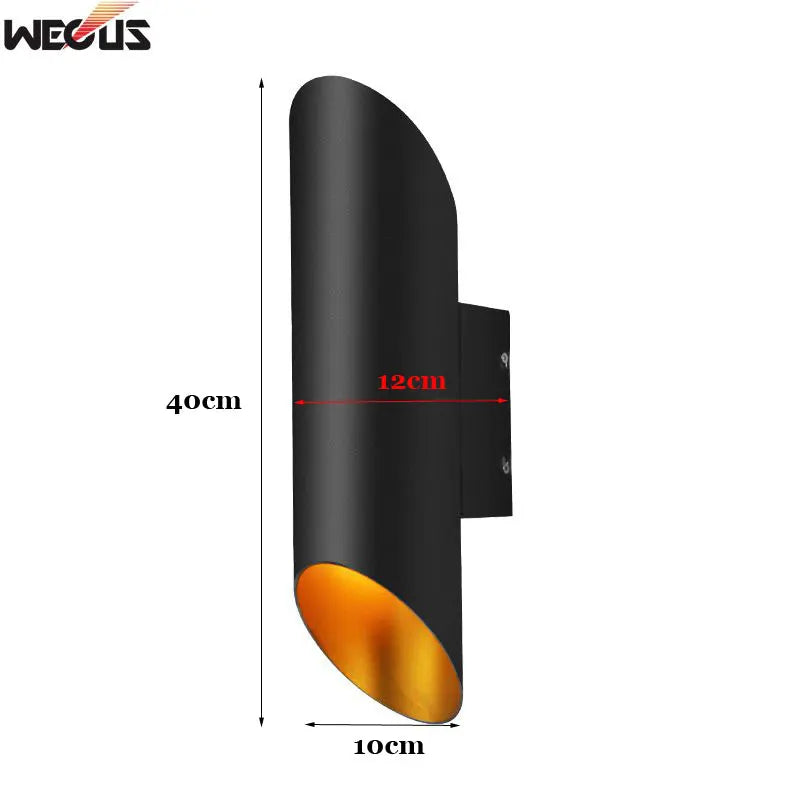applique murale moderne noire dorée led bouton poussoir autonome fixations