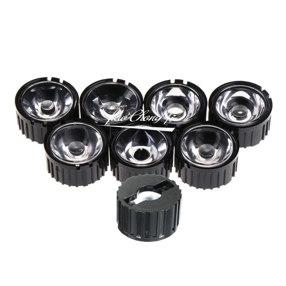 lentille led noir gris moderne 1w 3w 5w 5deg 8deg 15deg 25deg 30deg 45deg