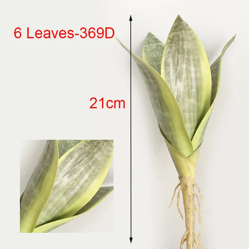 plante artificielle sansevieria feuilles vertes rayées pot décoration intérieur moderne tropical
