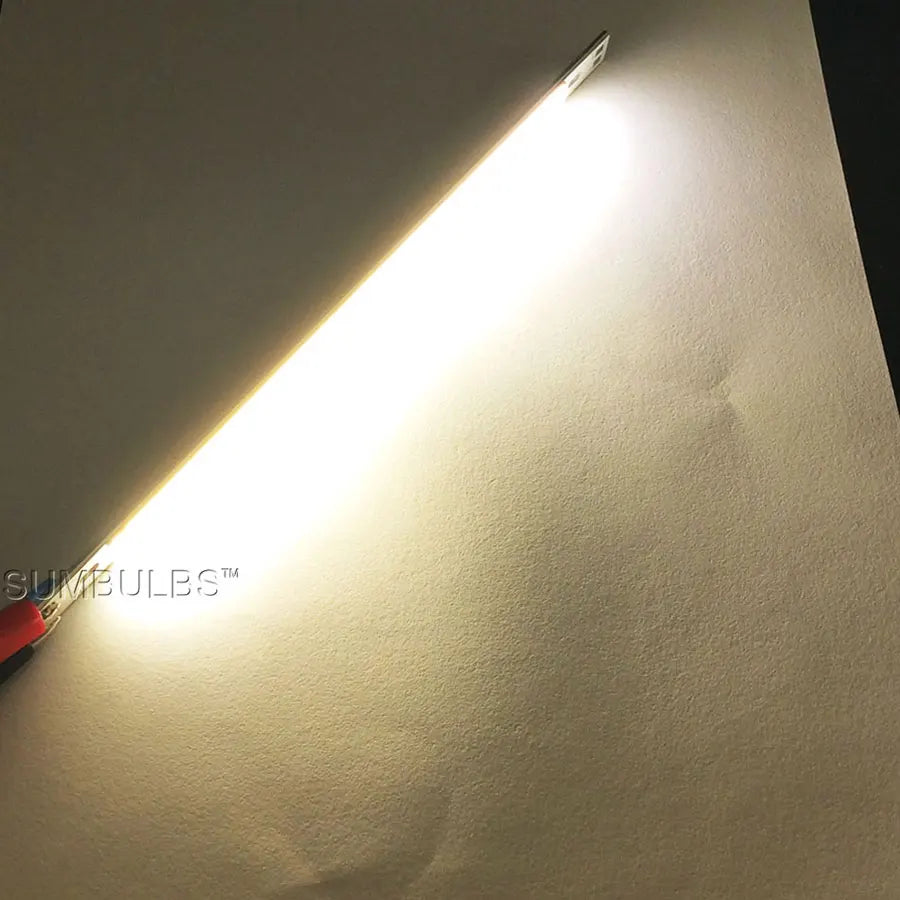 ruban led jaune rouge blanc 200mm lisse moderne 1000lm 12v 50v