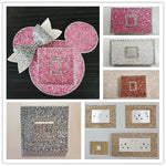 rubans décoratifs pailletés or rose violet bleu noir rouge gris marron 20cm large