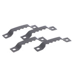 clips fixation métal dents scie noir 100 pièces 200 pièces