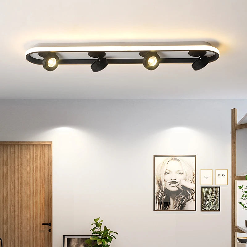 applique murale led moderne blanc noir lisse mat minimaliste