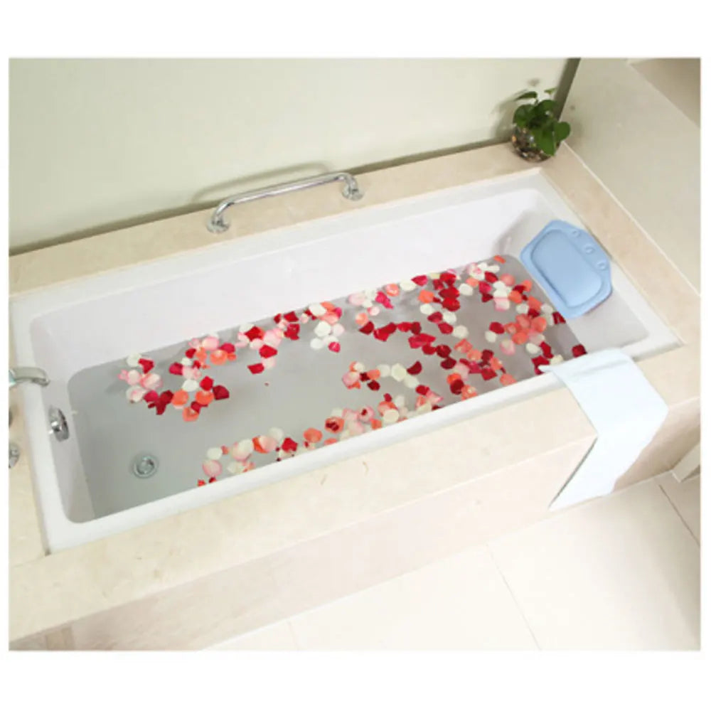 tapis bain bleu clair adhésifs micro structurés moderne respectueux environnement