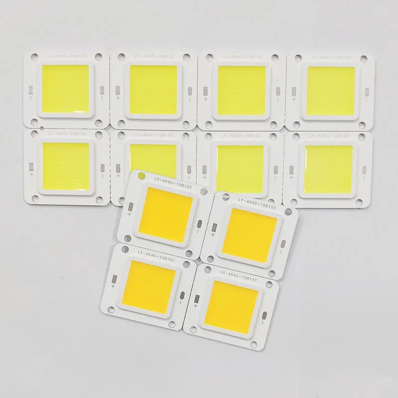 ampoules led chip carré matrice coB blanc chaud froid haute puissance diy projecteurextérieur modernes