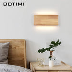 lampe murale moderne bois naturel clair éclairage quotidien chambre cuisine salle manger fixée mur