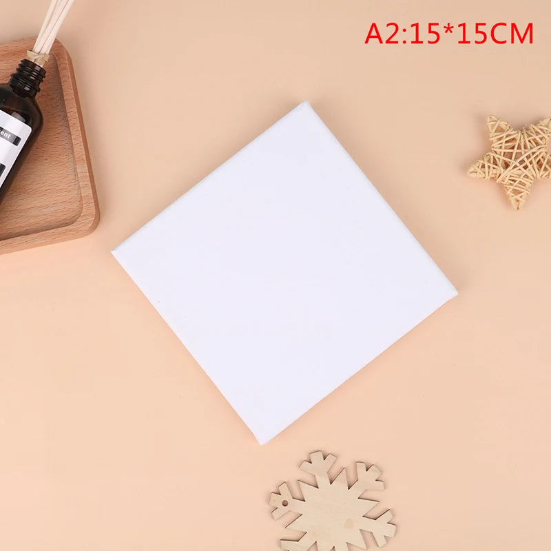 toile d'art blanche uni moderne toile vierge peinture huile cadre bois préparée drawing a7