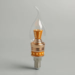 ampoule led bougie transparente dorée moderne 2700k 6500k e14 40000h vintage