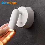 applique murale moderne blanc noir rond carré vis fixation mur 3w led 220v 110v