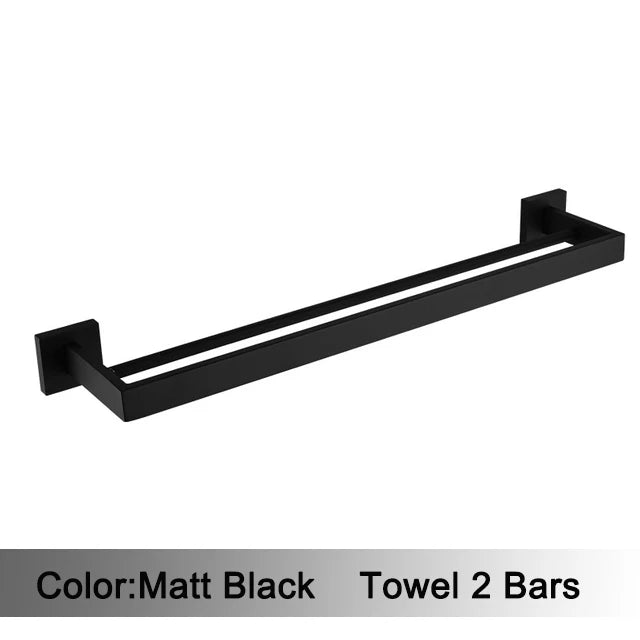 accessoires salle bain noir mat moderne porte serviettes rouleau papier savon