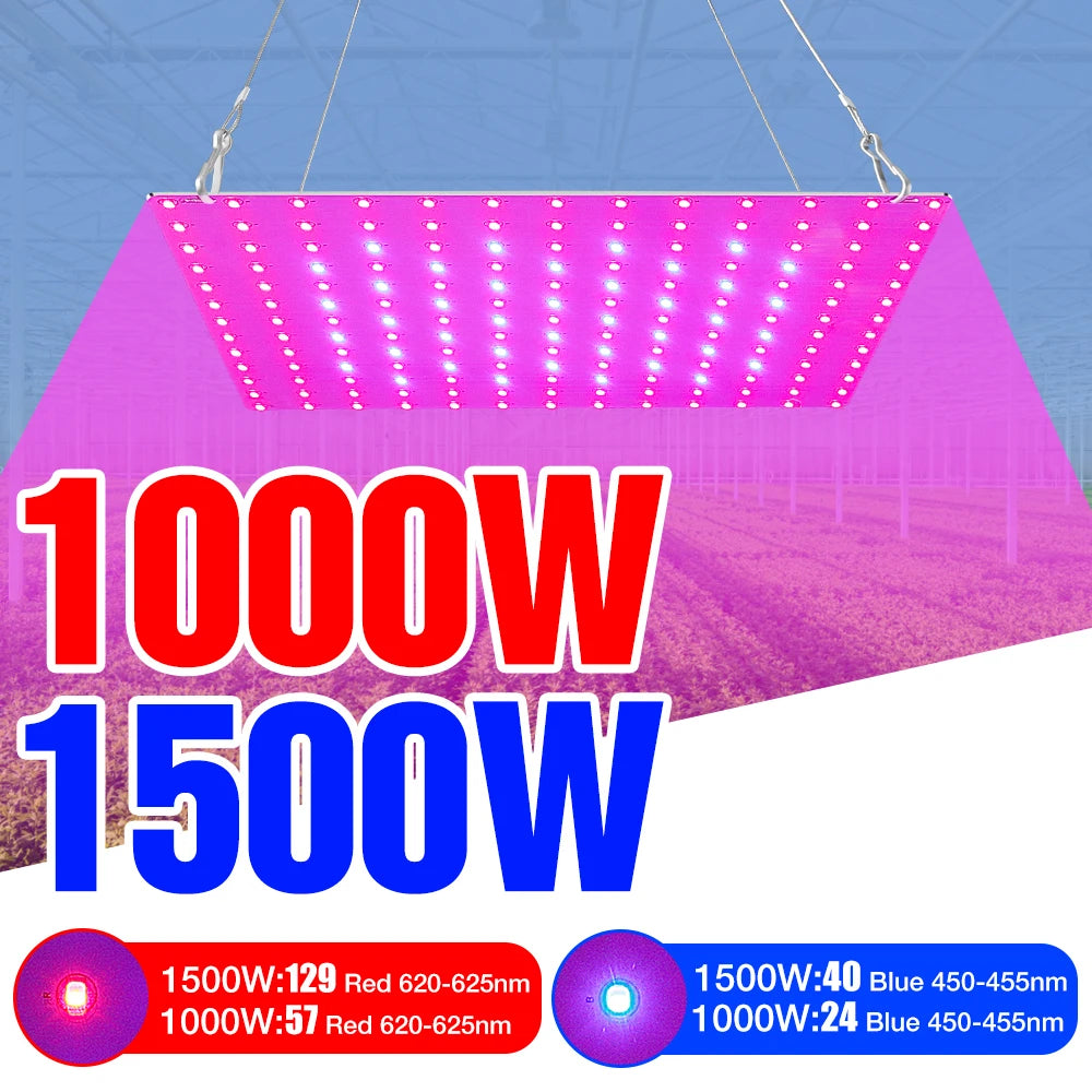 lampe croissance plante led violet rouge noir moderne 1000w 1500w eu us plug