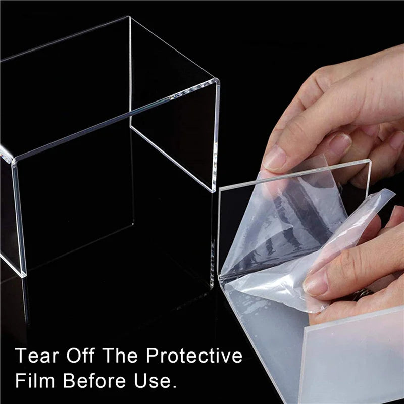 présentoirs transparents multi niveaux moderne bijoux vernis ongles desserts vin minimaliste réutilisable respectueux environnement